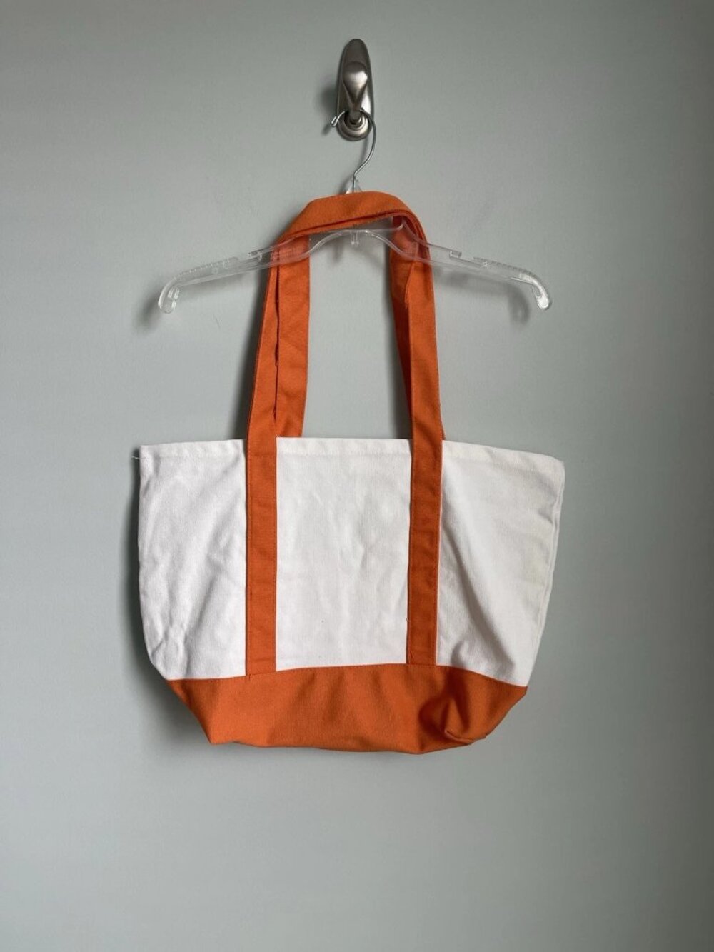 Dunkin Donuts White Orange Canvas Tote Bag Satchel 2026 Limited Collectible - Picture 2 of 4